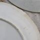 4 old flat plates iron earth blue earthenware mismatched