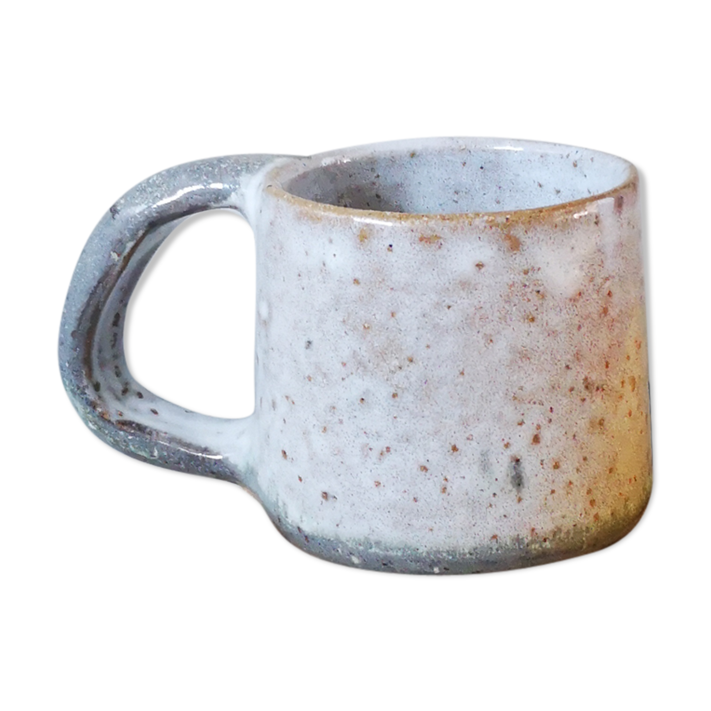 Vintage mug in bluish sandstone