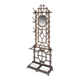 Cast iron coat rack in a bamboo style