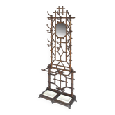 Cast iron coat rack in a bamboo style