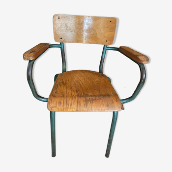 Vintage schoolmaster armchair