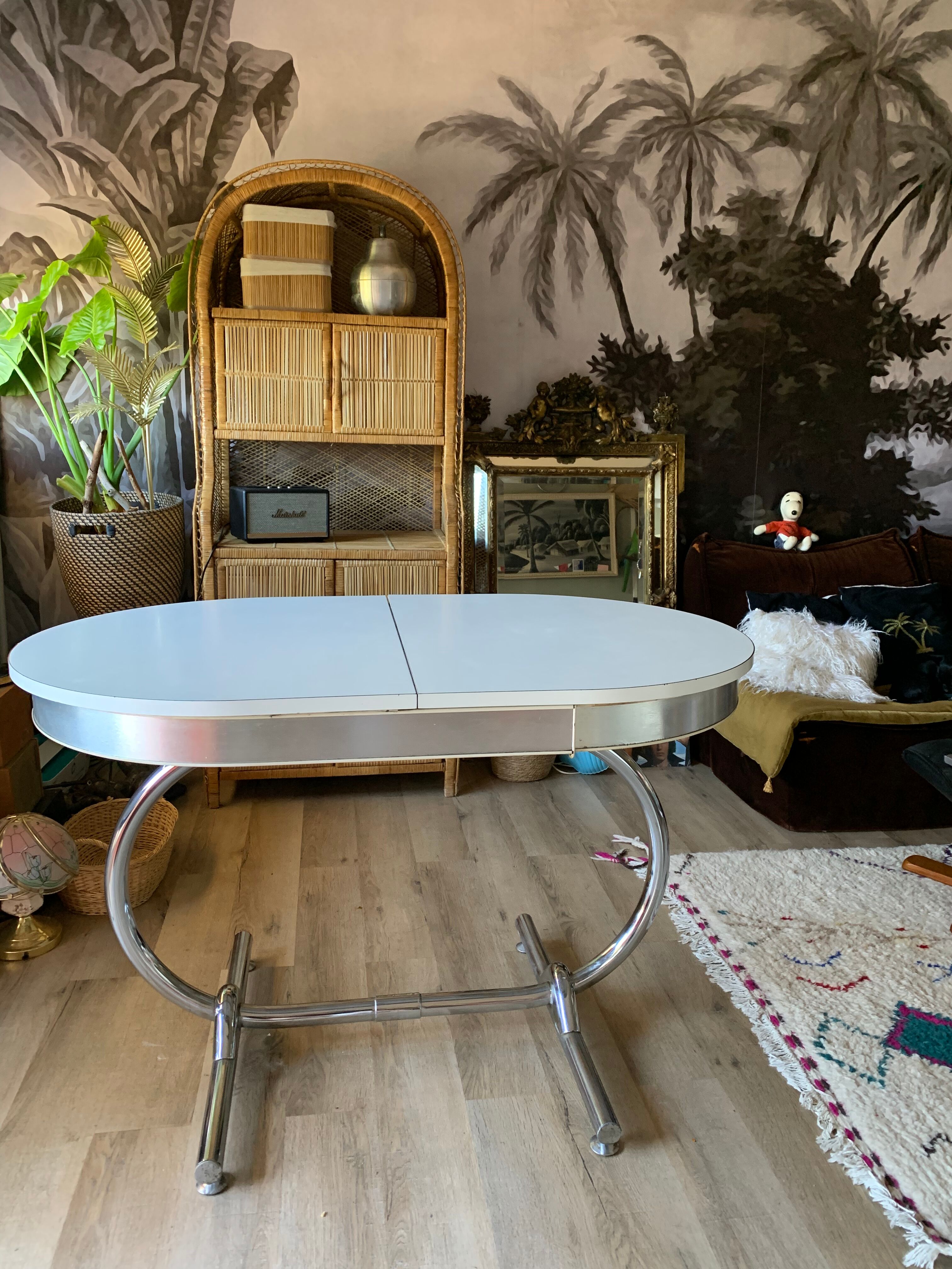 Formica table and chrome