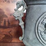 Decorative metal vase
