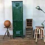 Ancien vestiaire industriel métallique Gantois à 1 porte 1930
