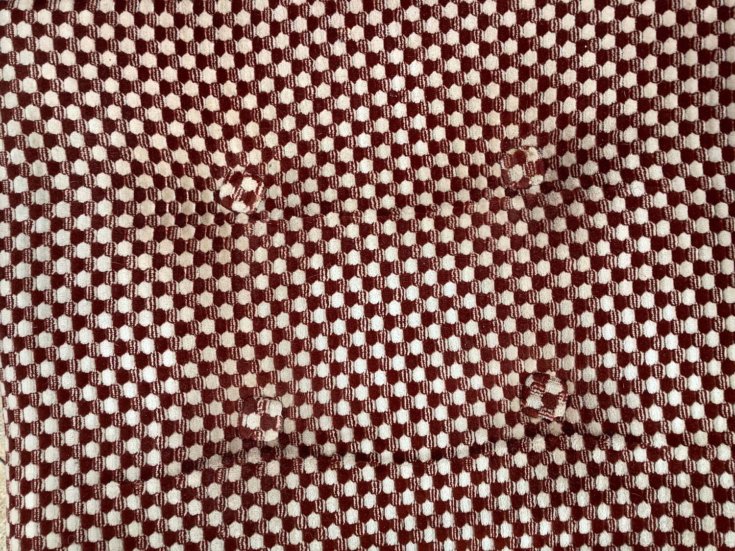 Baumann 70s velvet relax armchair