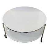 STRIND coffee table by Ehlen Johansson for IKEA, vintage white, 1970s