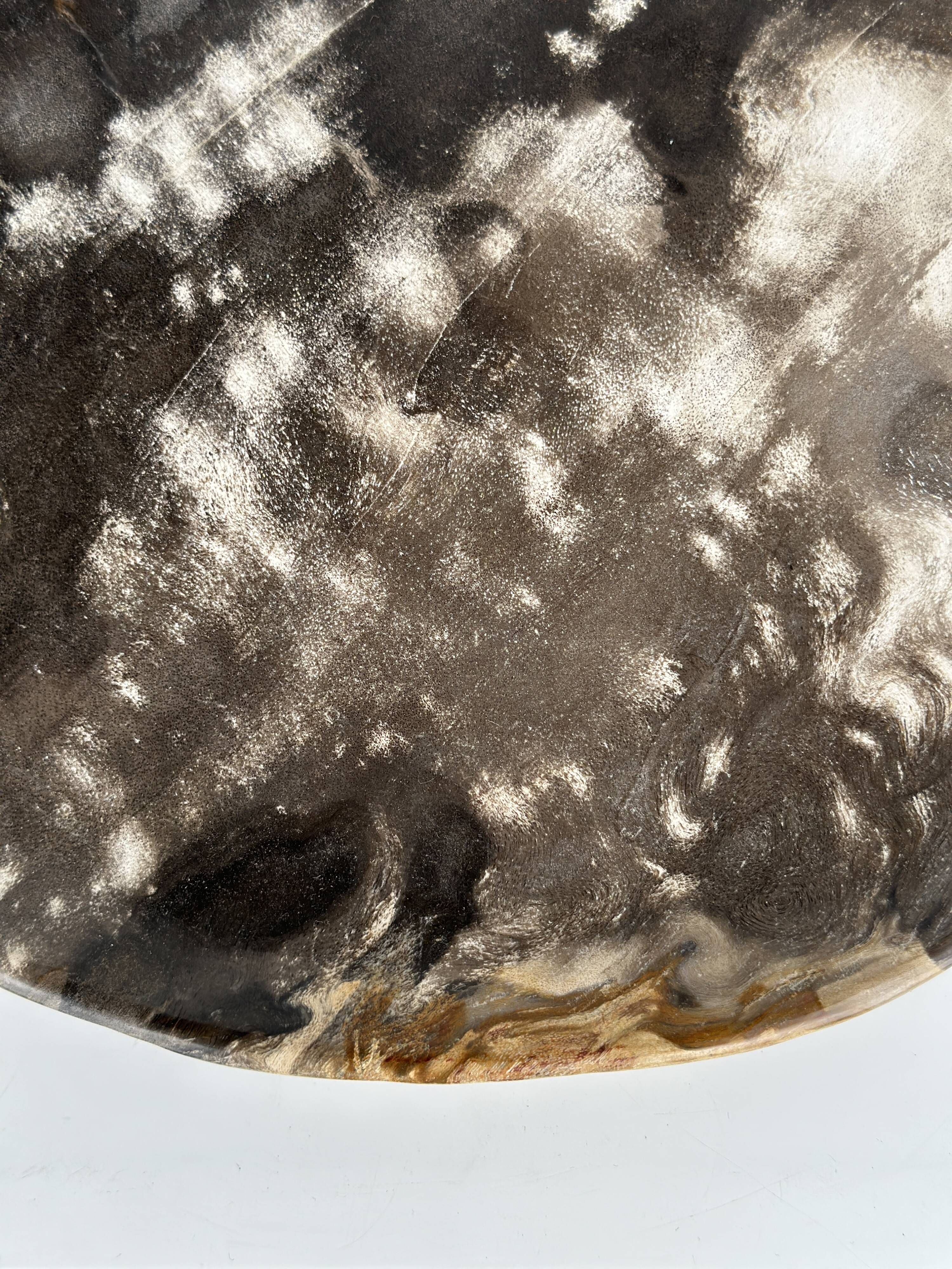 Dish in petrified wood