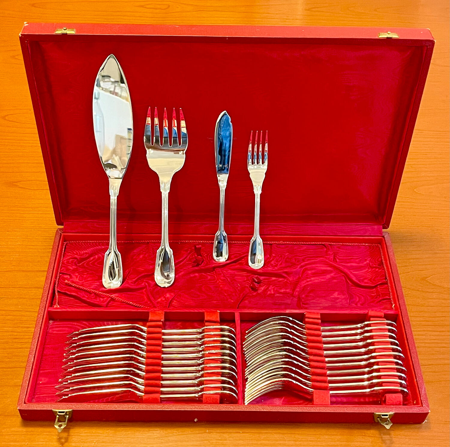 Christofle Chinon, fish cutlery, serving cutlery