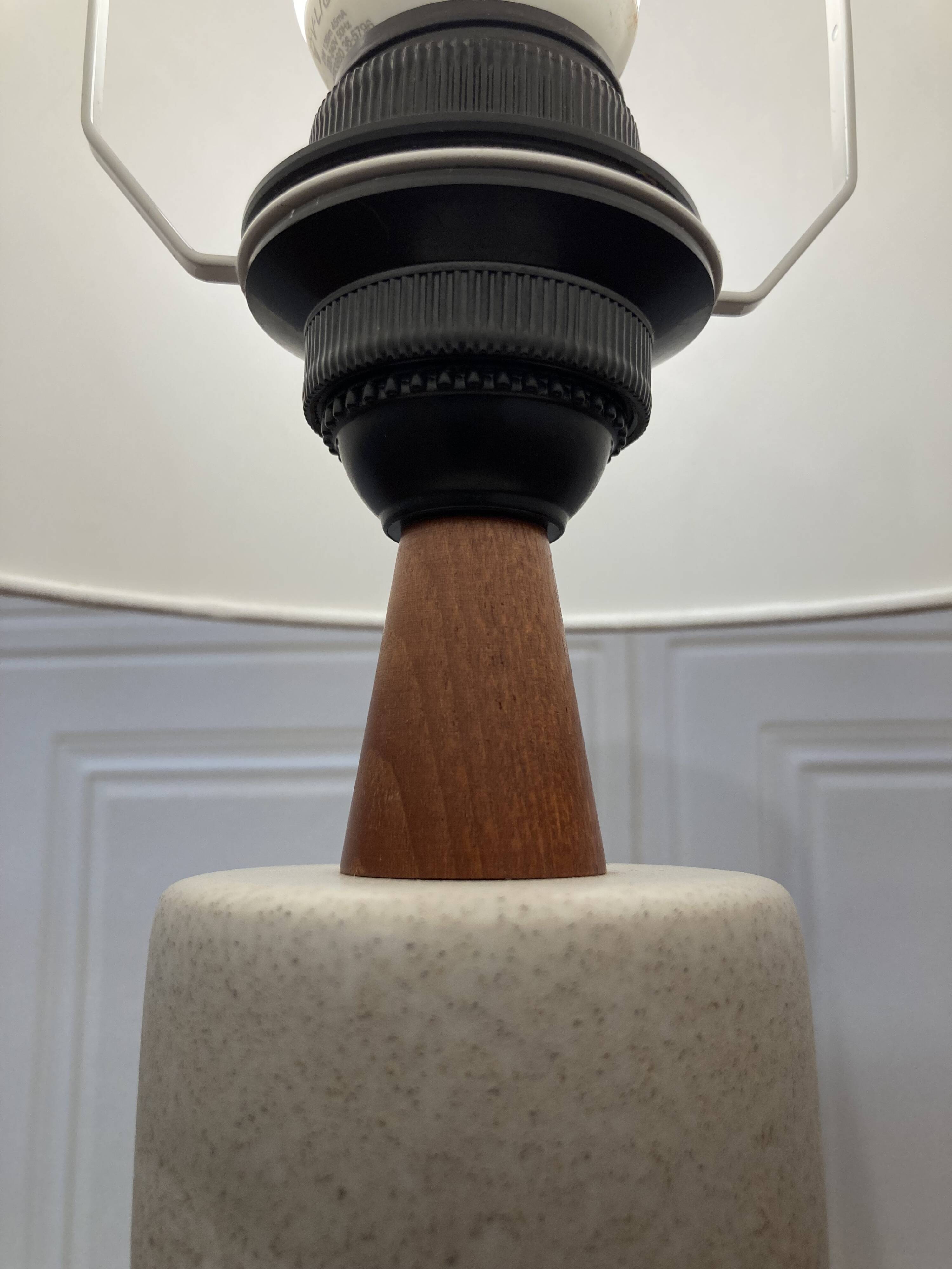 Ceramic lamp Scandinavian design 1950.