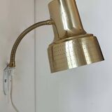 Applique vintage orientable, laiton perforé, Carl Thore Suede 1960
