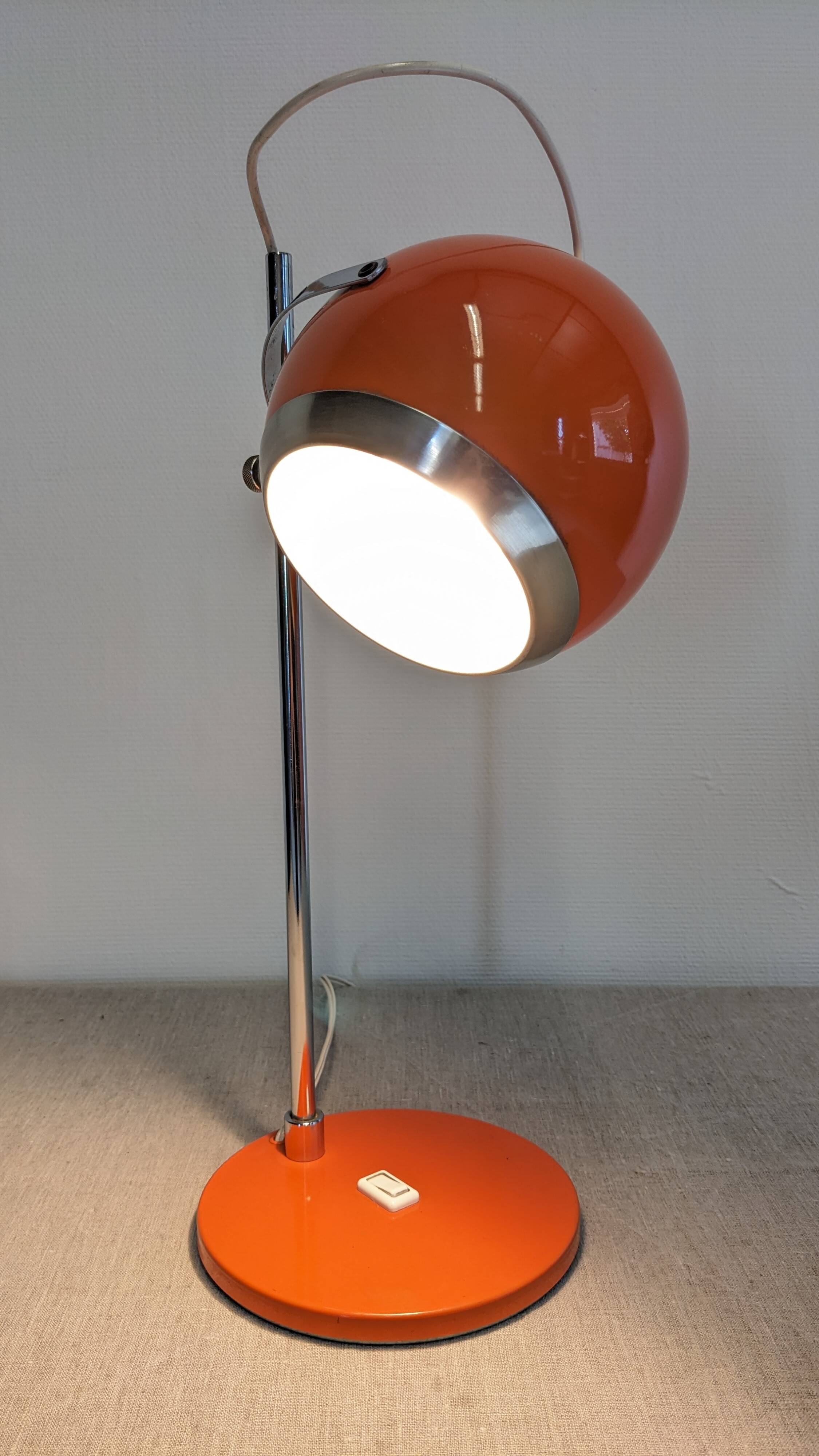 Space Age "Eye Ball" Lamp, 60s-70s