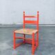 Austrian Folk Art Rush Side Chair, 1970s