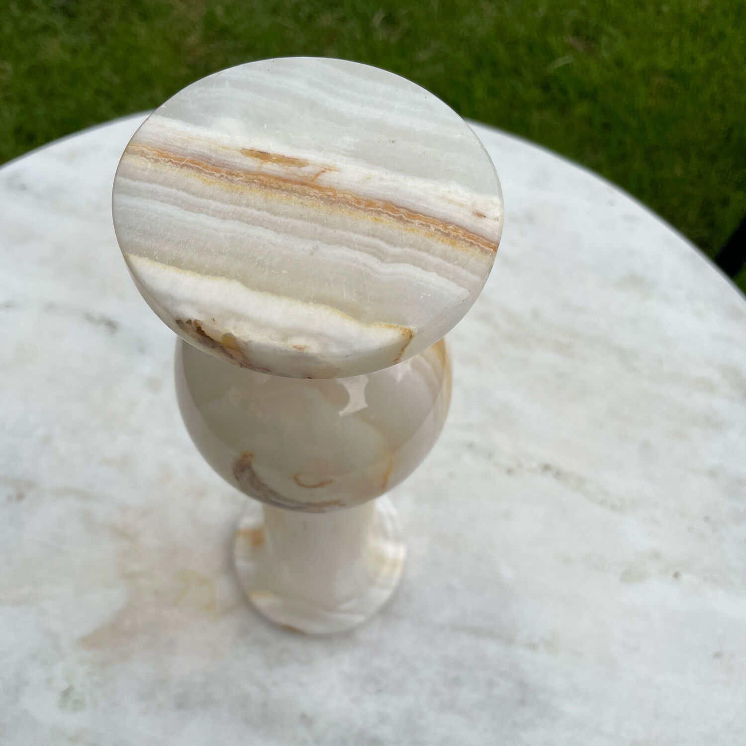 1970 vintage alabaster vase
