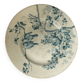 Assiette en terre de fer « oiseaux »