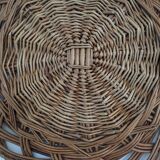 Wicker tray wall decoration