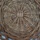 Wicker tray wall decoration