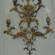 Applique murale metal doré