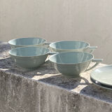 Set of 4 coffee cups & two saucers