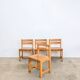 Chaises en pin scandinave, lot de 4