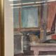 Original Swedish Watercolour On Paper – “Bottle And Window” By Eli Nybo – Dated 1976 – Vintage & Framed