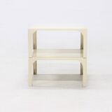 Set of 2 Demetrio 45 Stackable Tables by Vico Magistretti for Artemide 1960s