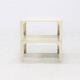 Lot de 2 tables empilables Demetrio 45 par Vico Magistretti pour Artemide 1960