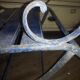 Pair of old garden armchairs