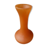 Art Deco soliflore vase in orange glass paste