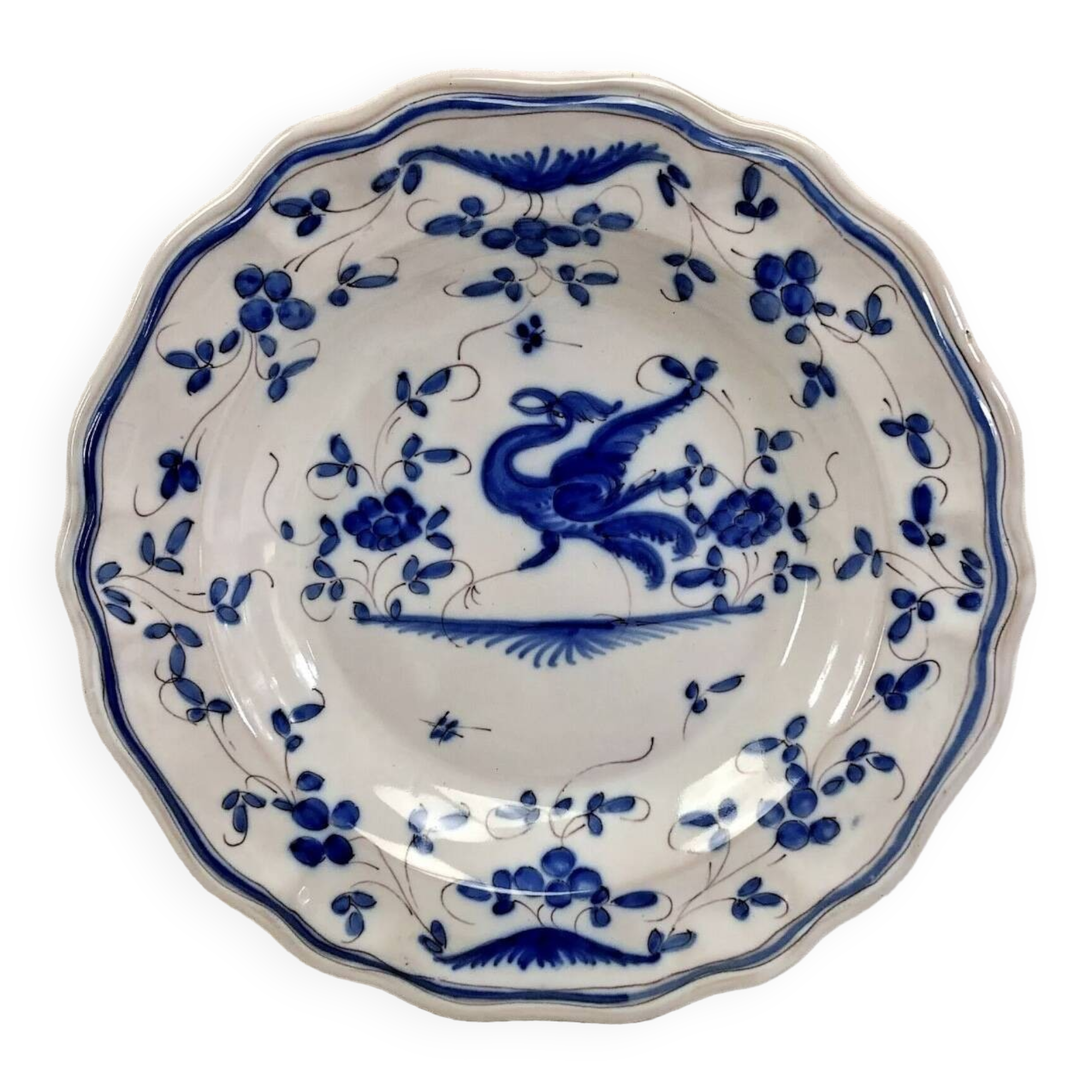 Old hollow round dish Martres Tolosane