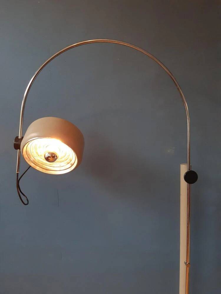 Mid-Century vintage arc floor lamp by Kaiser Idell/Kaiser Leuchten