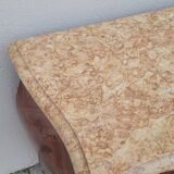 Louis XV Style Commode Stamped in Richly Decorated Rosewood Marquetry