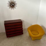 Old Scandinavian style chest of drawers in teak, 70s design, Hülsta vintage brand