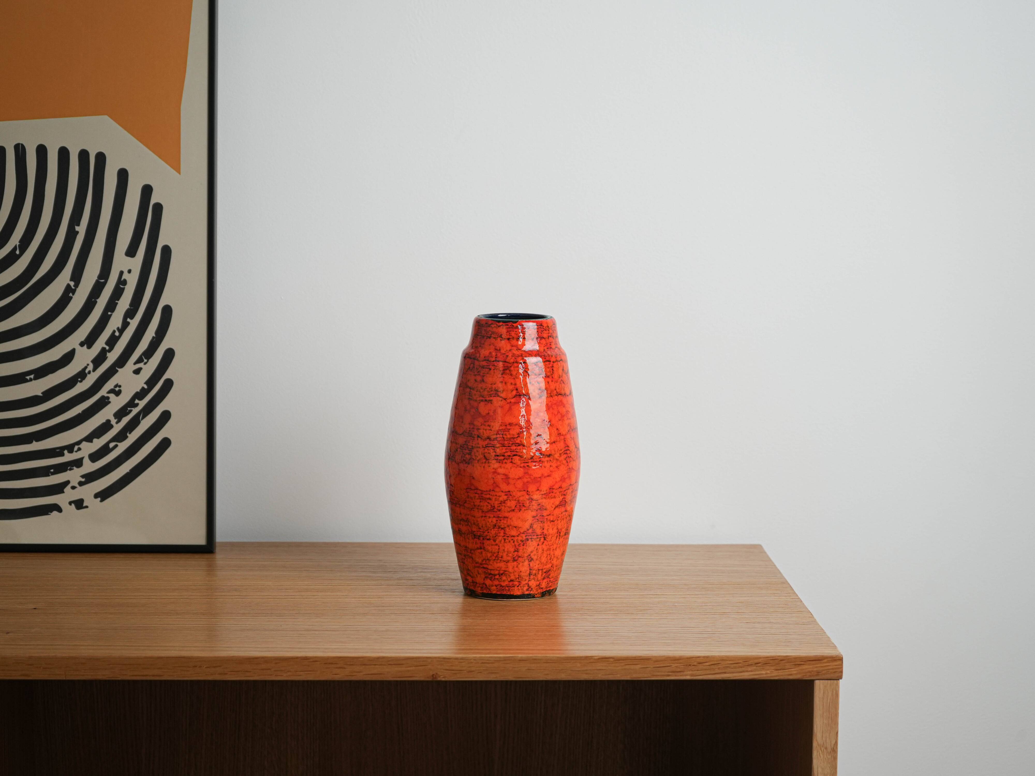 Ceramic vase, German design, 1960s, made in West Germany
