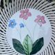 Woven ceramic fruit bowl from the 1950s