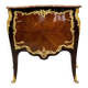 Jumping Commode in Marquetry and Gilded Bronzes Attributed to the House of Millet, 19th Century