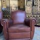 Pair of 1950 leather club armchairs