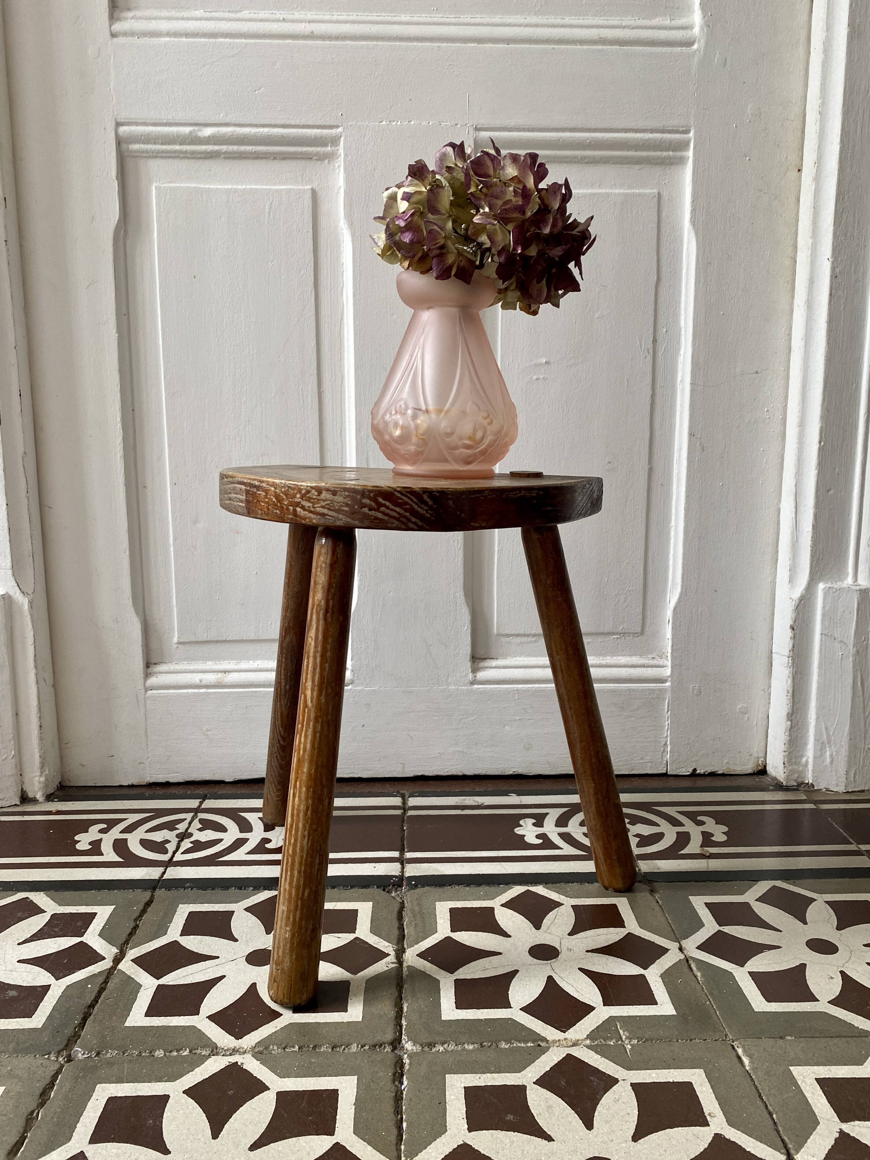 Old wooden stool