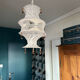 Vintage suspension in hook and macramé