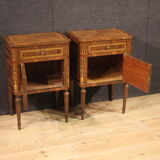 Pair of Louis XVI style bedside tables from the 60s
