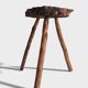 French Olive Wood Rustic / Wabi Sabi Accent Side Table / Stool, Early 20th C.