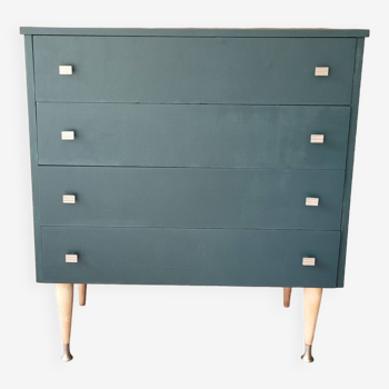 Vintage chest of drawers from the 60s spindle feet