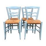 Set of 4 wooden chairs