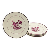 6 Assiettes plates  d’Onnaing (Nord)