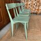 Lot de 4 chaises bistrot vertes