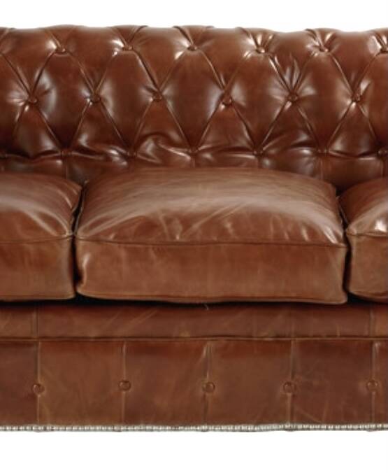Vintage Chesterfield leather sofa