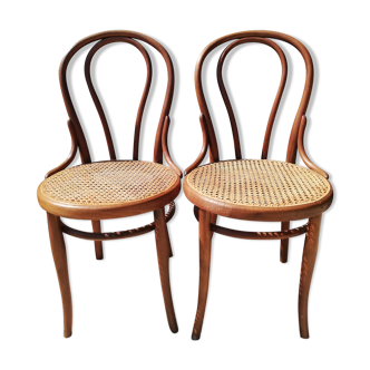 Chaises en rotin et cannage