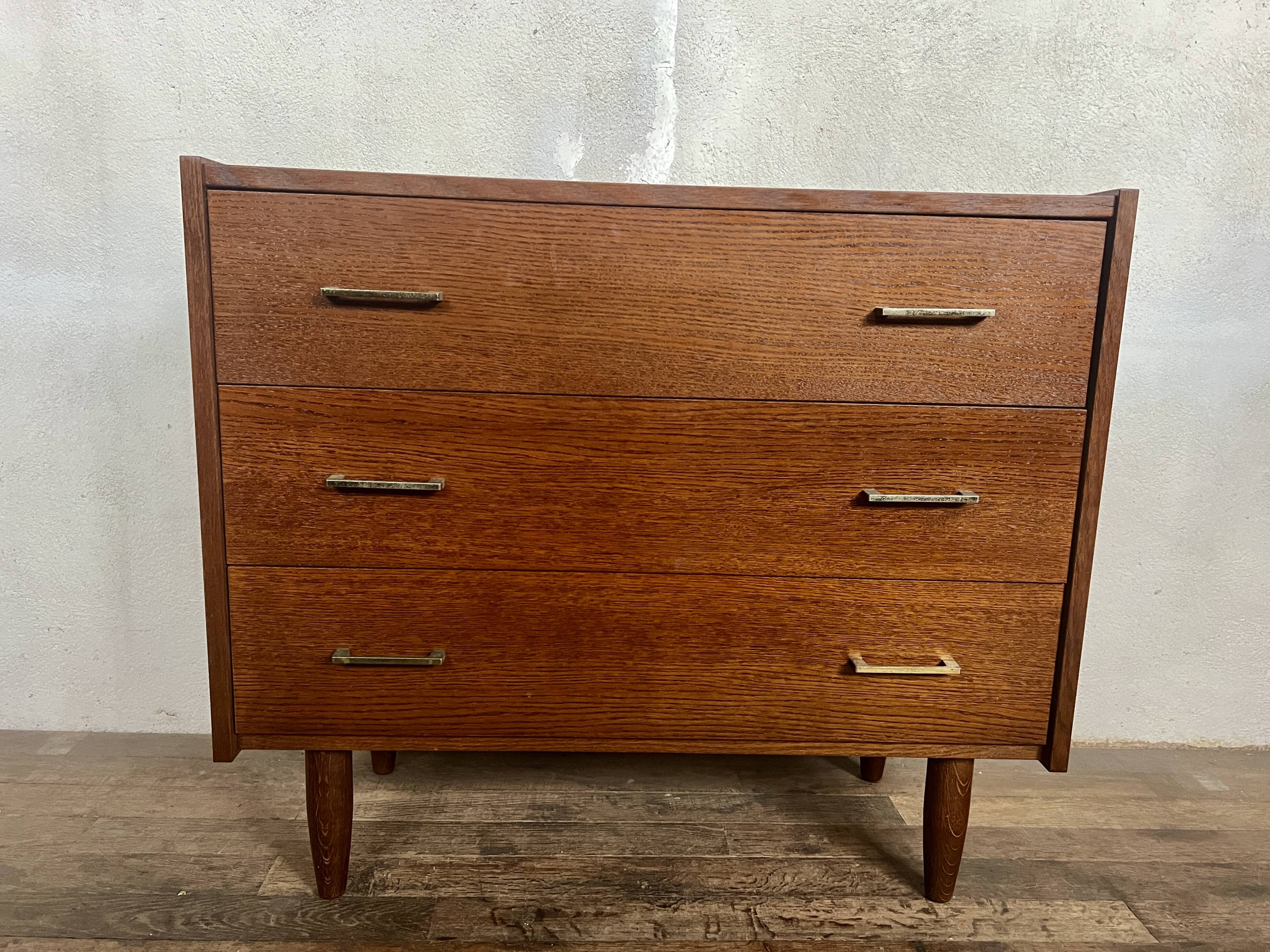 Brutalist vintage chest of drawers