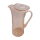 Pichet artisanal en verre bullé