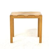 Leather stool "Model 1040", Glasmäster Markaryd, Sweden, 1960