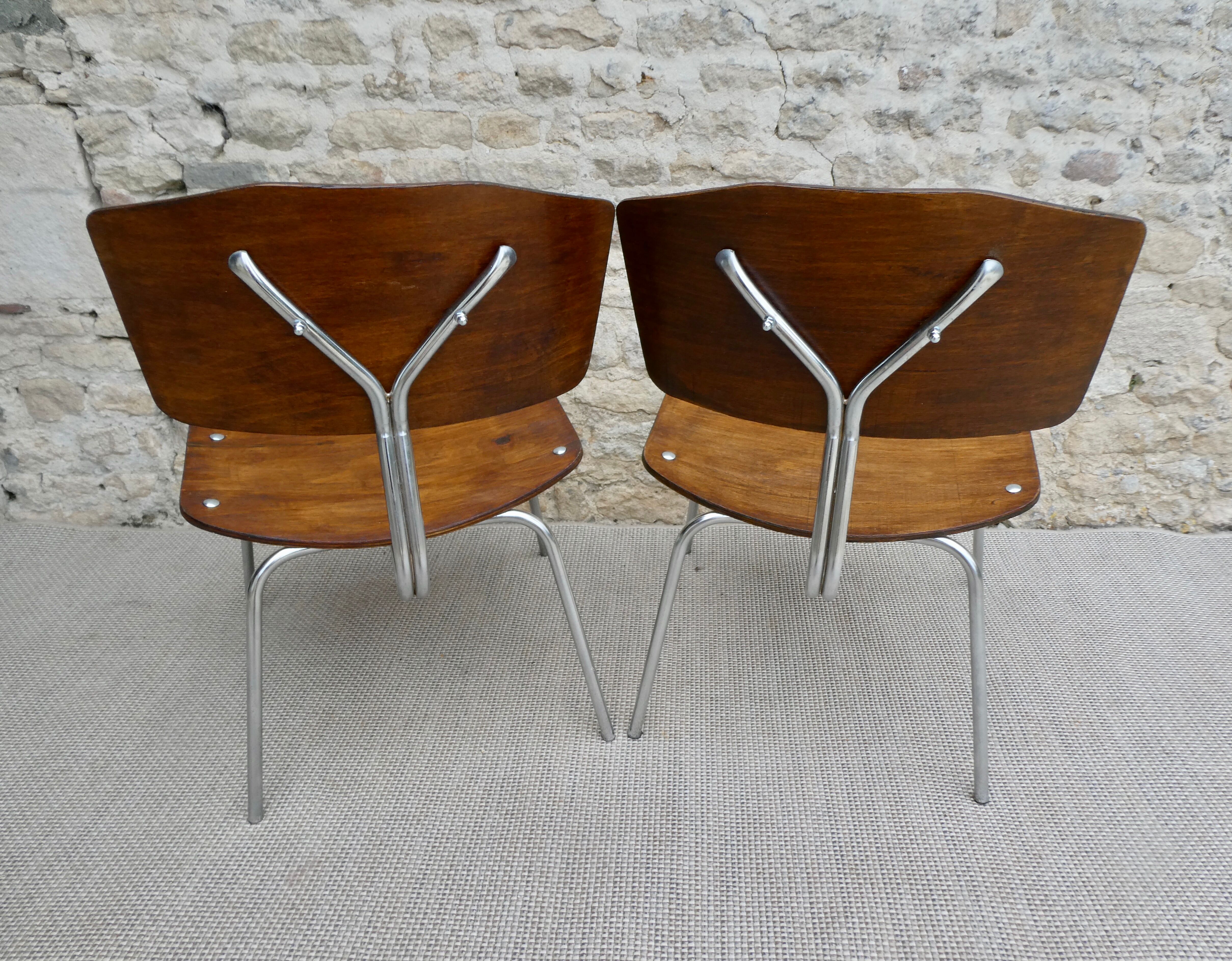 Pair of drivers from the 50s, made of wood and metal